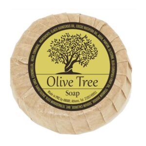 Olive Tree σαπούνι ελαιόλαδου στρογγυλό 30γρ σε βιοδιασπώμενο περιτύλιγμα