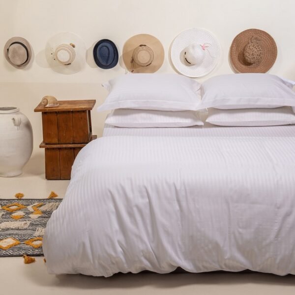 Παπλωματοθήκη Διπλή 220Χ245 50%Cotton-50%Polyester Σατέν Ρίγα TC-220