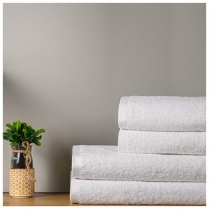 Πετσέτα Μπάνιου 70Χ140cm Solid 450GSM Λευκή