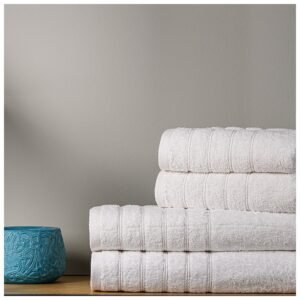 Πετσέτα Μπάνιου 70Χ140cm Stripes 500GSM Λευκή
