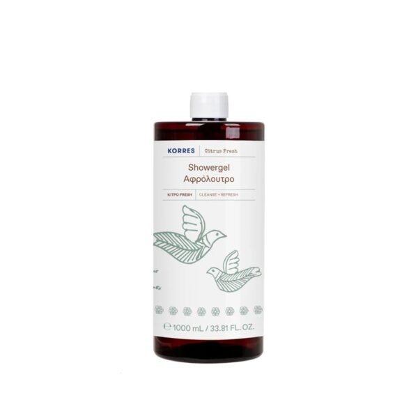 Korres Αφρόλουτρο Citrus Fresh Refill για Dispenser 1 Λίτρo