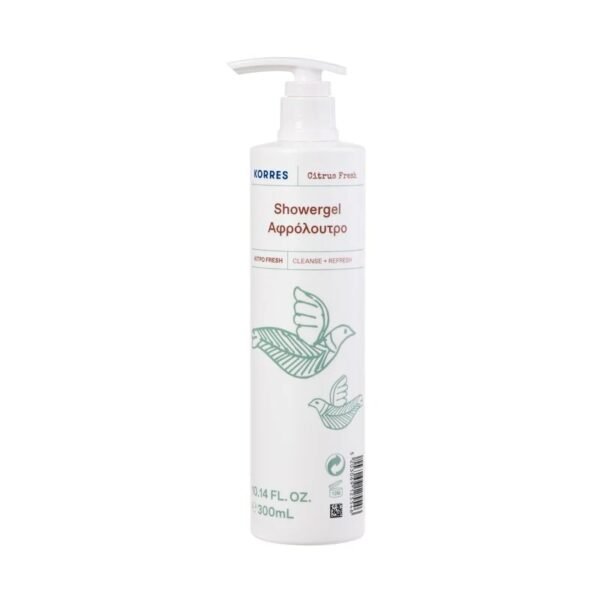 Korres Επαναγεμιζόμενο Dispenser Αφρόλουτρο Citrus Fresh 300ml