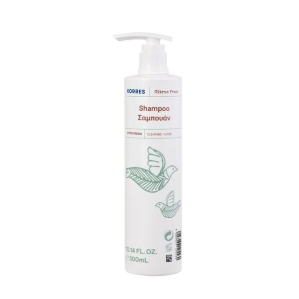 Korres Επαναγεμιζόμενο Dispenser Σαμπουάν Citrus Fresh 300ml
