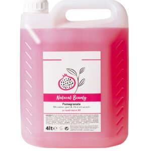 Natural Beauty Ρόδι – Κρεμοσάπουνο Σαπούνι χεριών Ξενοδοχείου Ανταλλακτικό 4 Λίτρα (Refill) - 4 τεμάχια